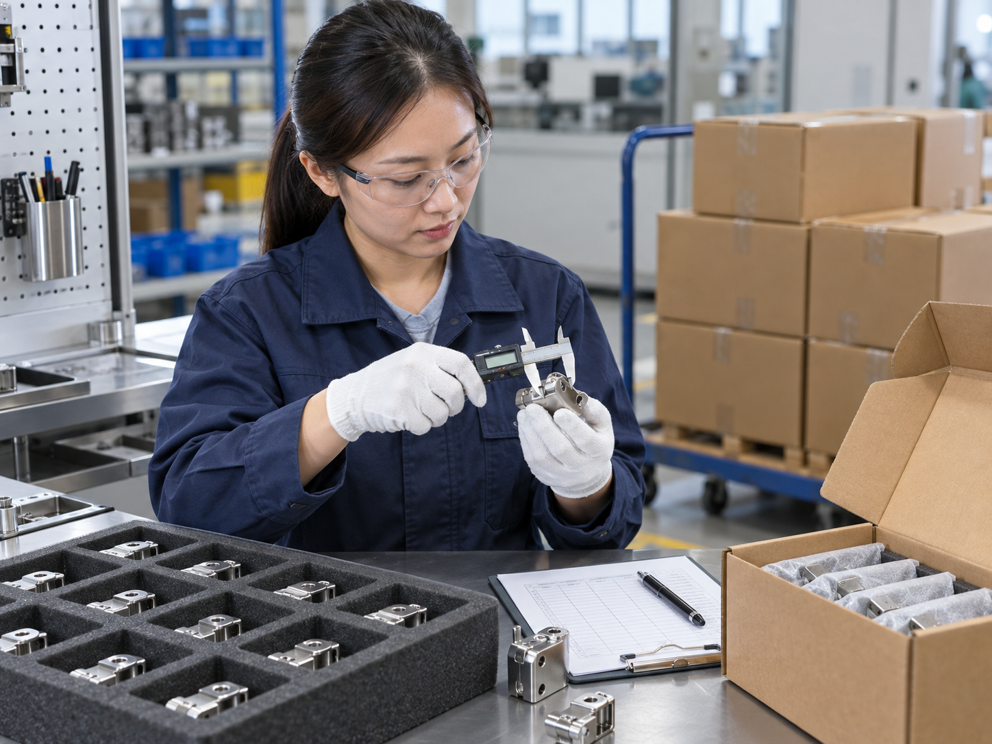 Representative component inspection and export packing process